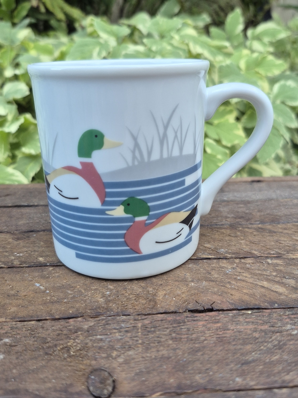 Vintage 1980s Mallard Duck Coffee Mug Excellent Like New Condition